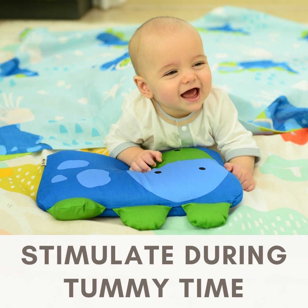 stimulate during tummy time