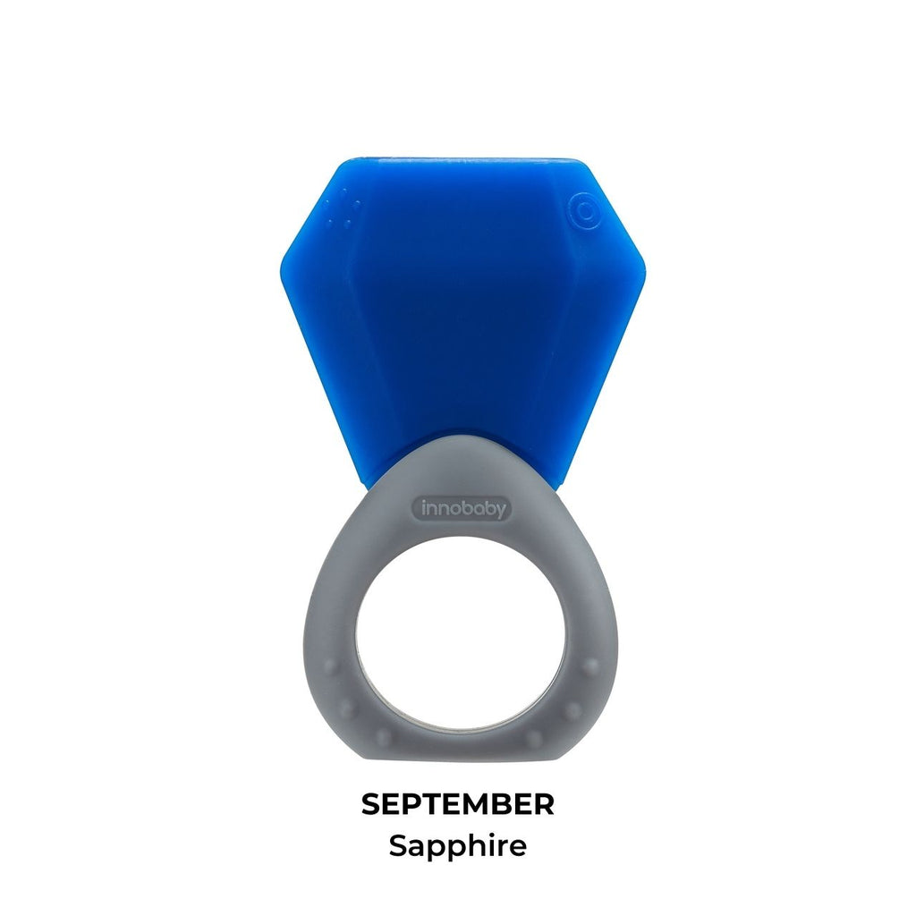 Teethin' Smart Birthstone Ring Teether - September(Sapphire)