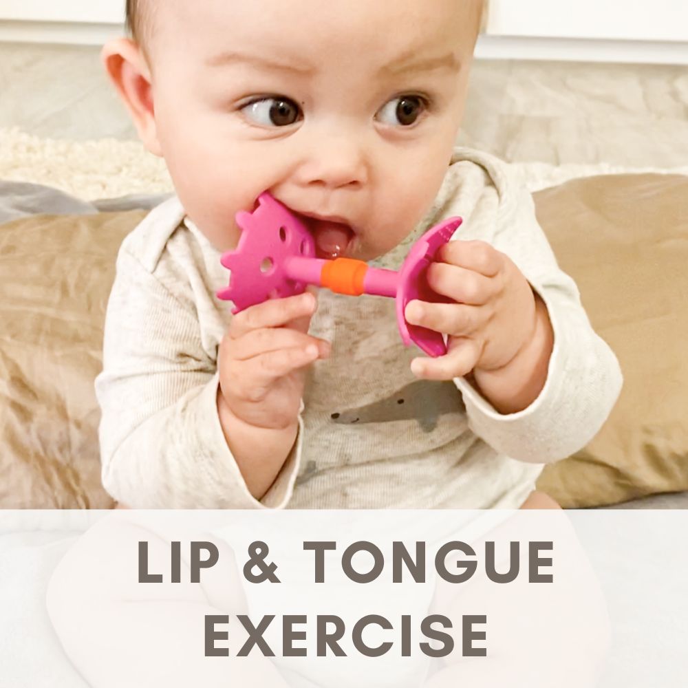 Lip tongue exercise