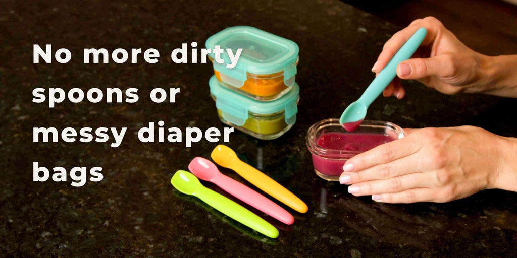 No more dirty spoons or messy diaper bags