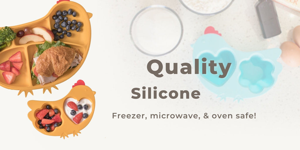 Quality Silicone - Freezer, microwave and oven safe
