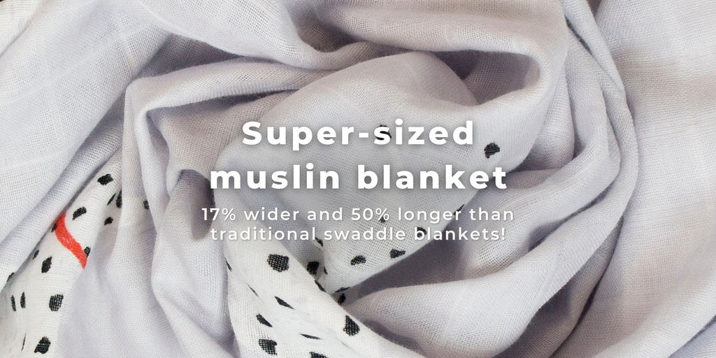 Super-sized muslin blanket