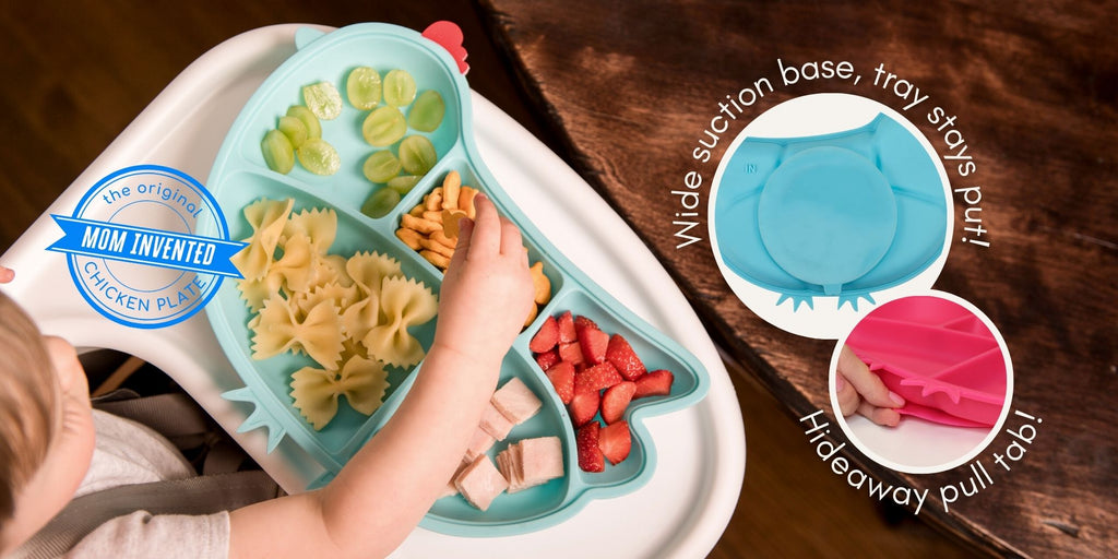 Innobaby, Silicone Suction Divided Plate Chicken