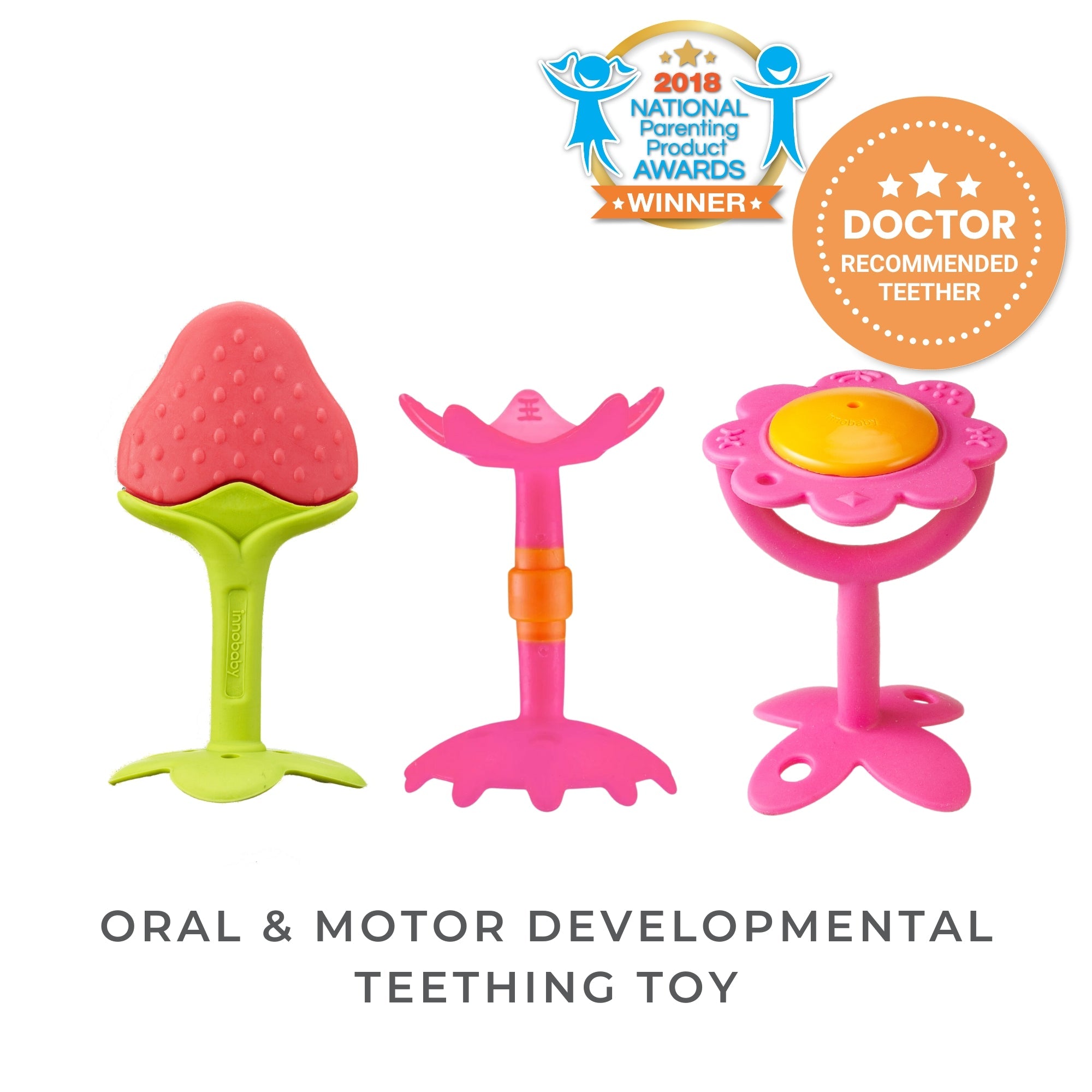 Oral & Motor Developmental Set by Dr. Gigi (Pink Colors) - innobaby