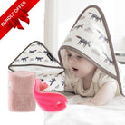 Soothing Spa Bath Bundle – Silicone Scrub, Massage mitt & Hooded Towel - innobaby