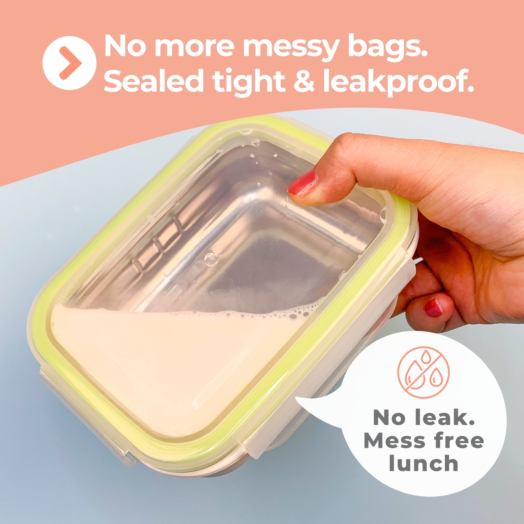 Stainless Divided Snackbox / 11 oz - innobaby