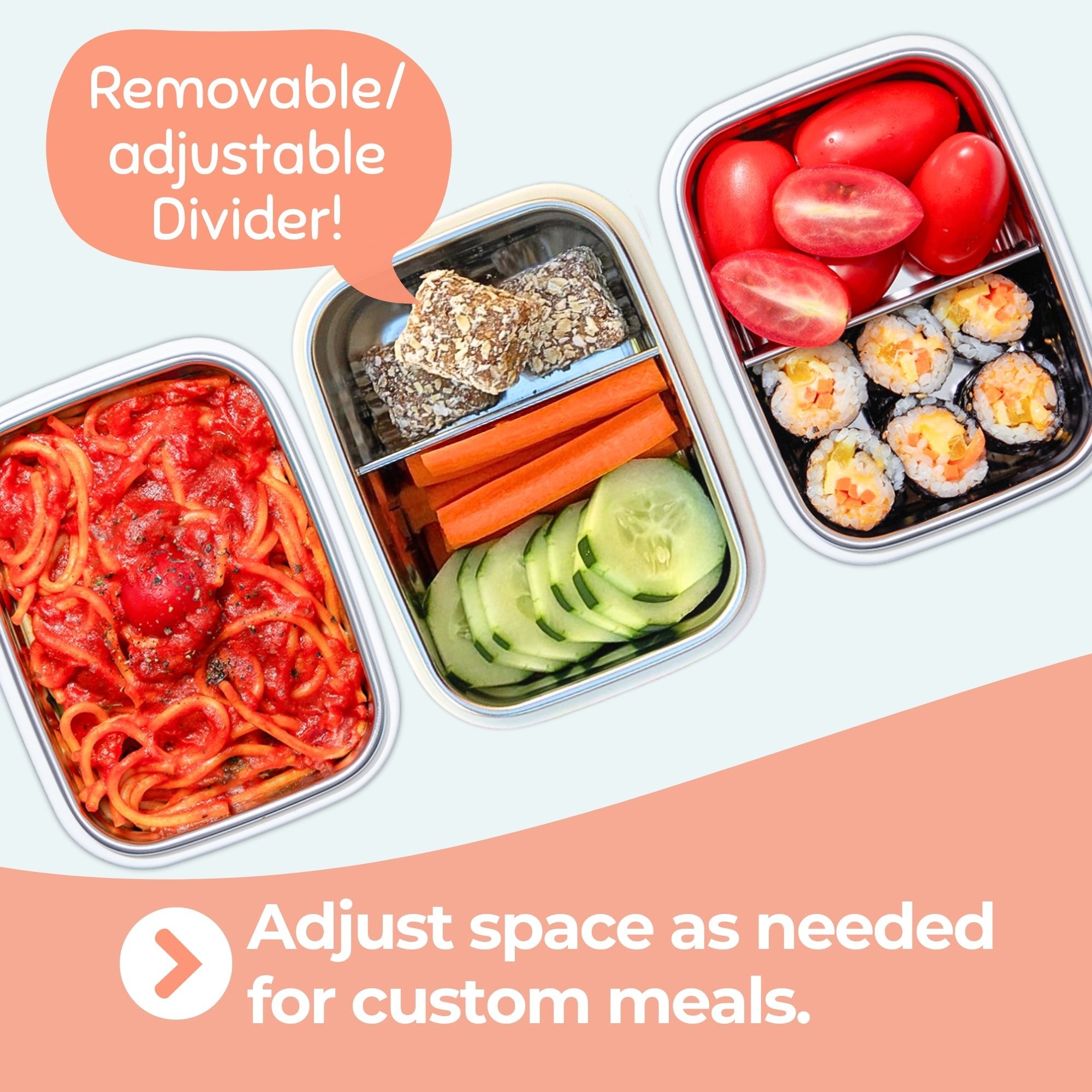 Stainless Divided Snackbox / 11 oz - innobaby