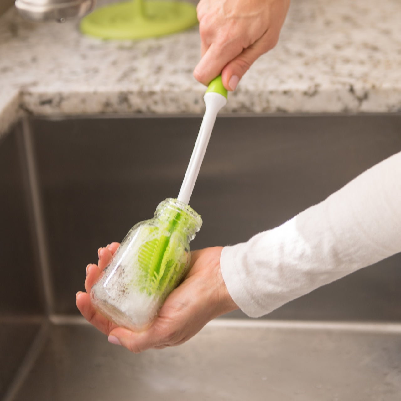2 Silicone Sponge Dish Washing Scrubber Smart Kitchen Gadgets