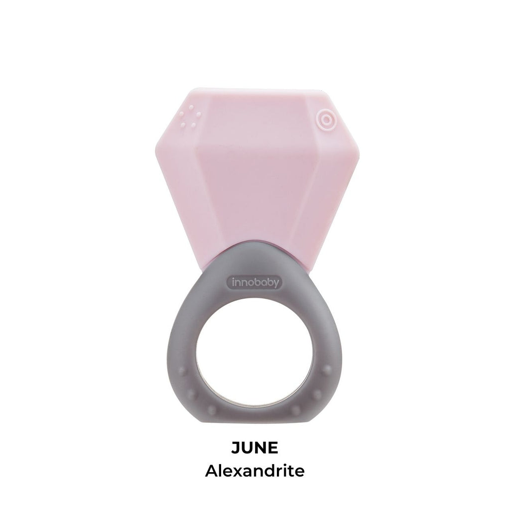 Teethin' Smart Birthstone Ring Teether - June(Alexandrite)