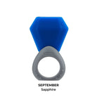 Teethin' Smart Birthstone Ring Teether - September(Sapphire)