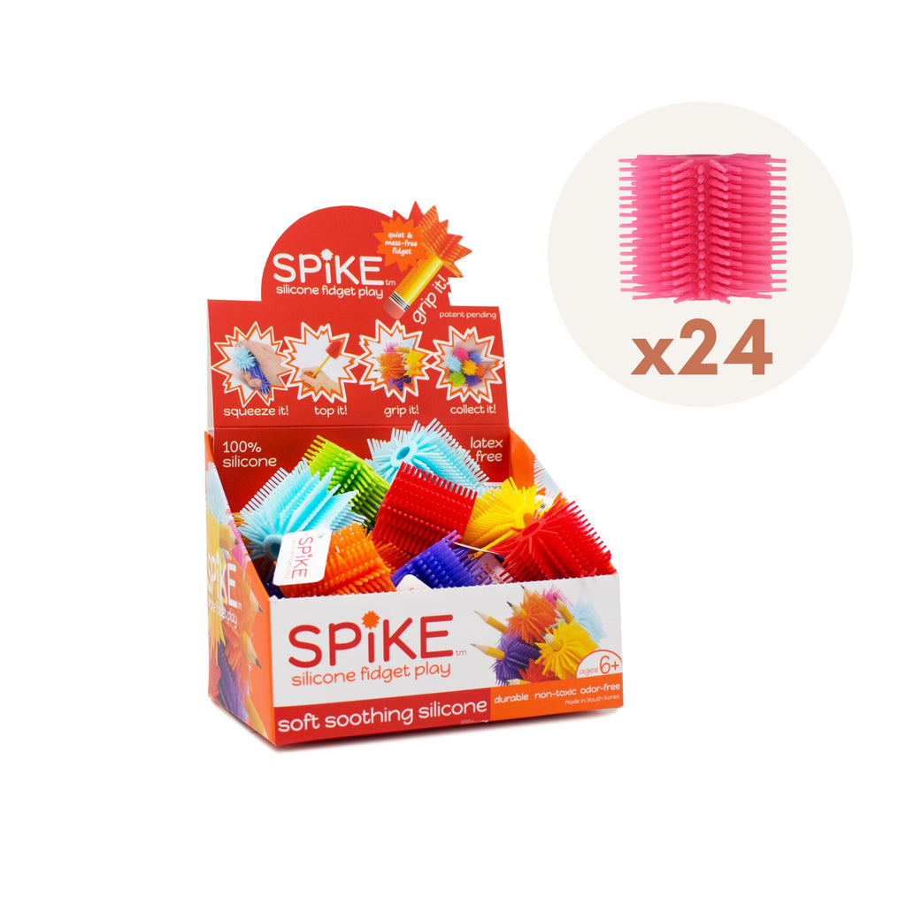 Spike Silicone Fidget Tactile Pencil GRIPPER / Party Pack 24 Assorted Colors