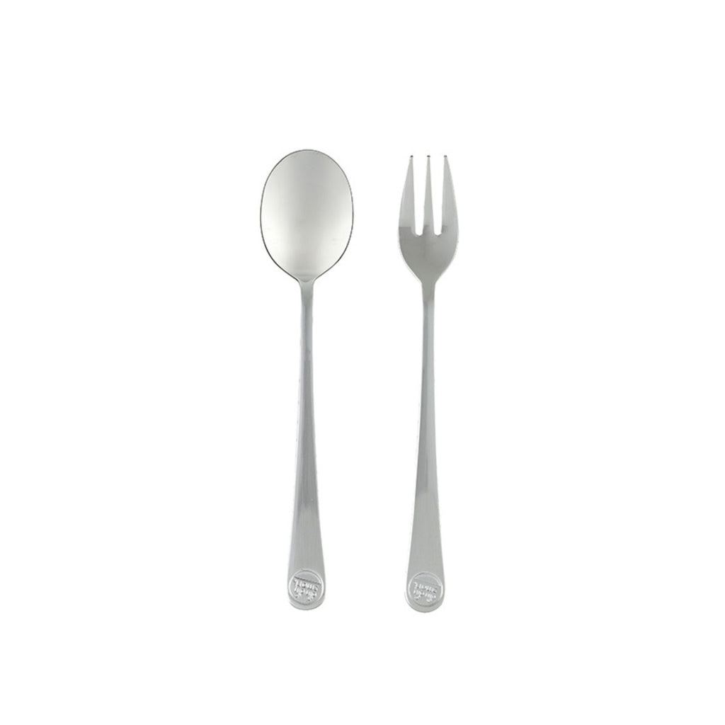 Din Din SMART All Stainless Spoon & Fork Set (Case Included) - innobaby