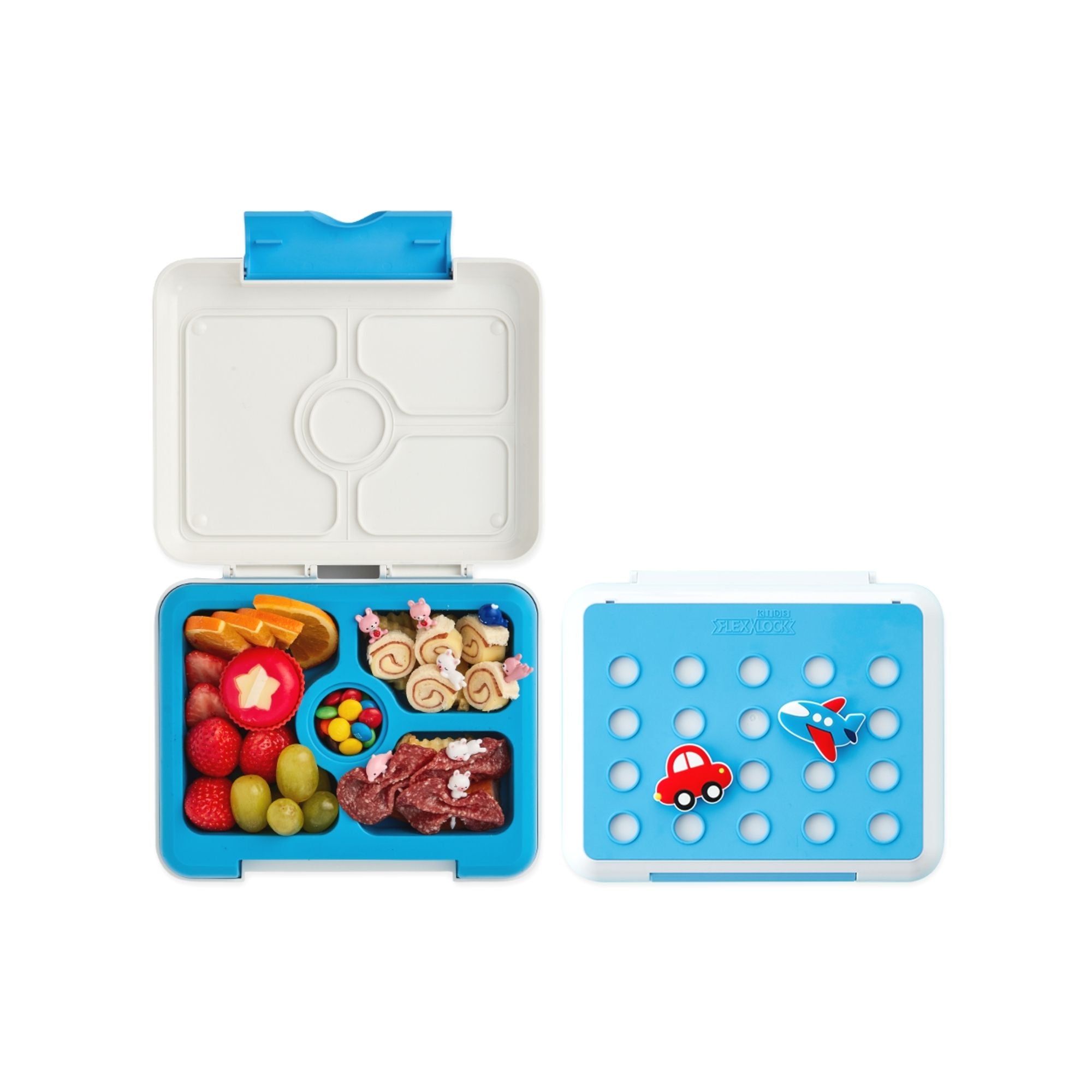 Flex & Lock kids' leakproof lunch box provides a clean and safe