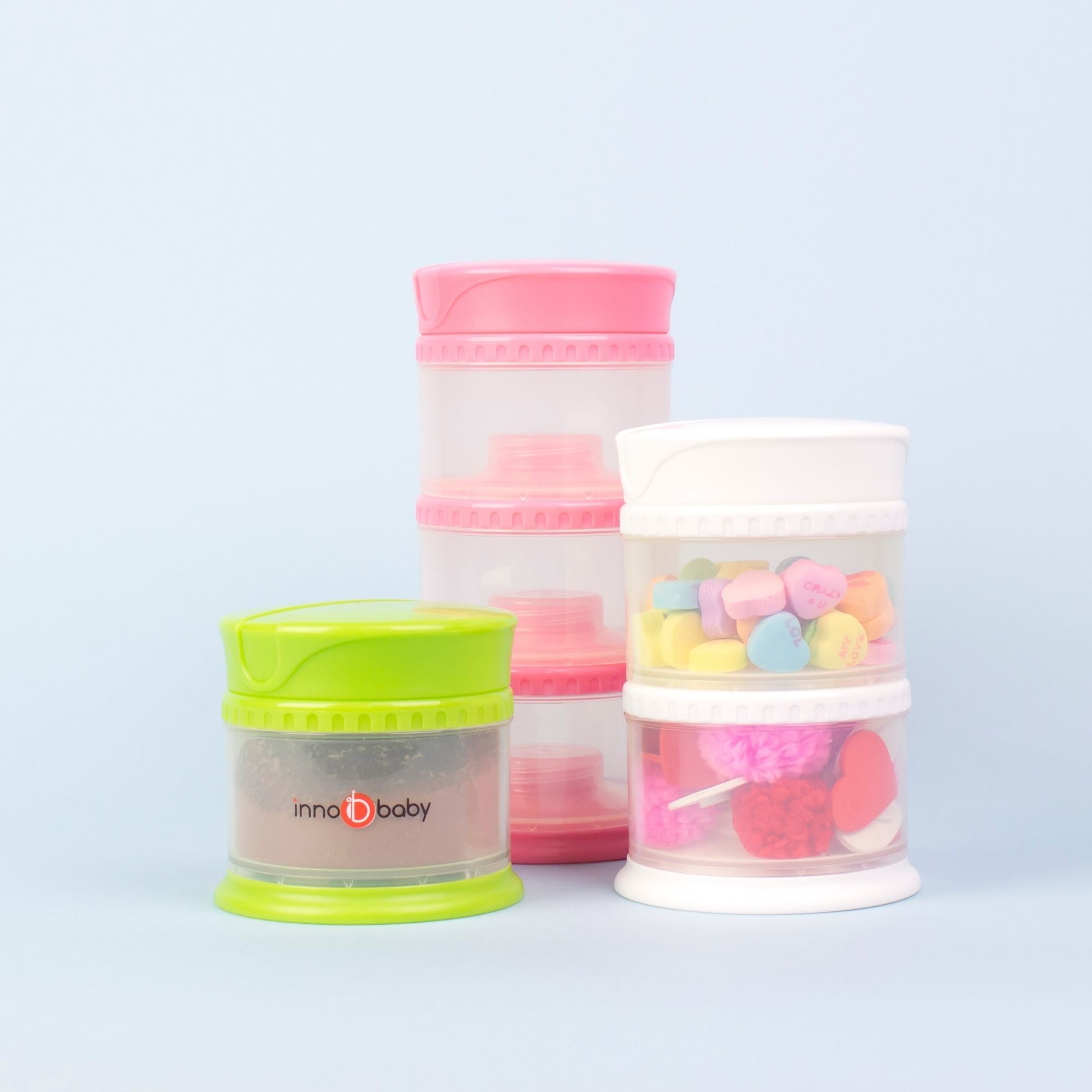 Packin' Smart 3-Tier Stackable and Portable Storage System for Formula,  Liquid, Baby Snacks and more!