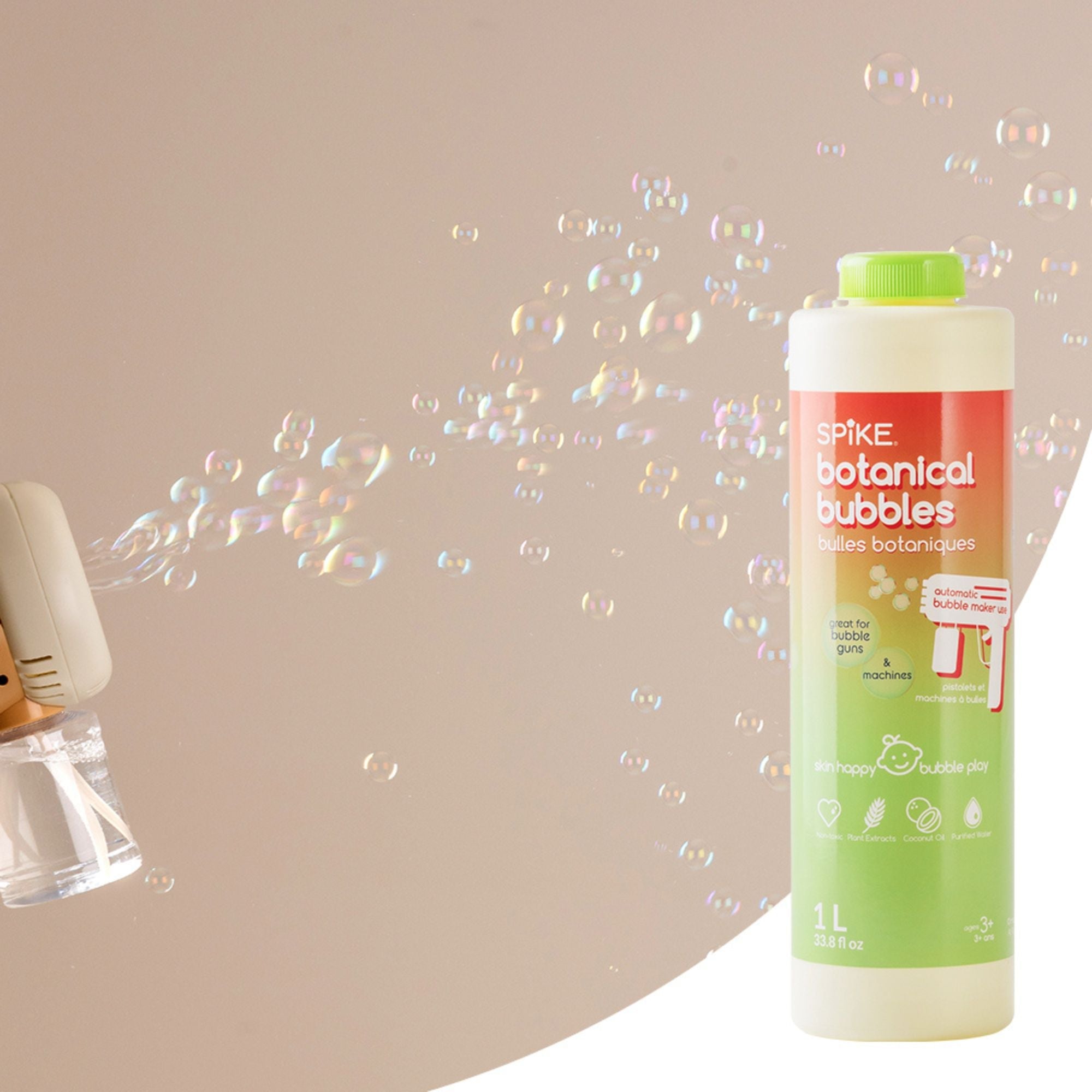 Spike Botanical Bubbles 1L Solution for Bubble Machine & Bubble Gun ...