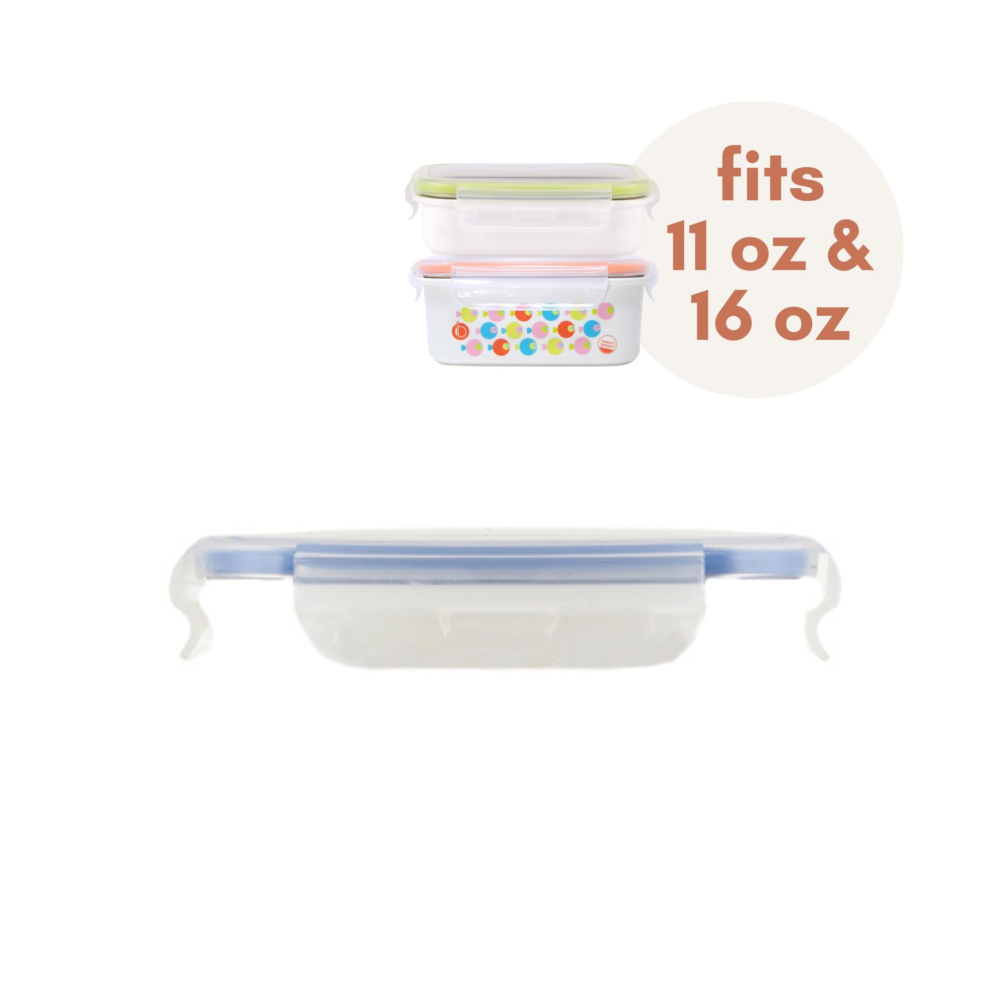 Innobaby Keepin' SMART Double Lined Stainless Lunchbox - 15 oz - Fish